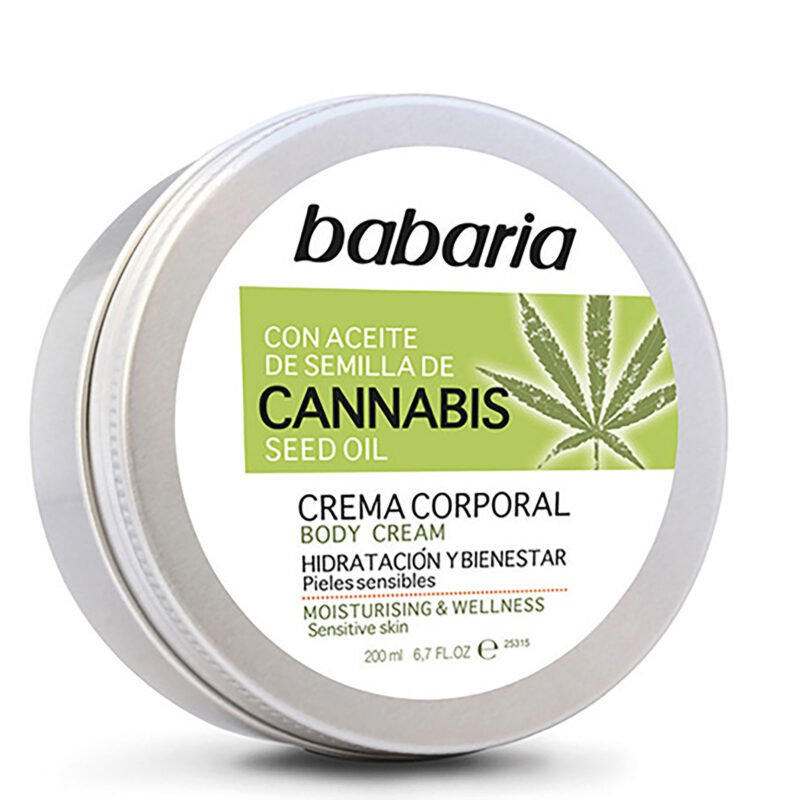 BABARIA CREMA CORPORAL CANNABIS FRASCO X 200 ML