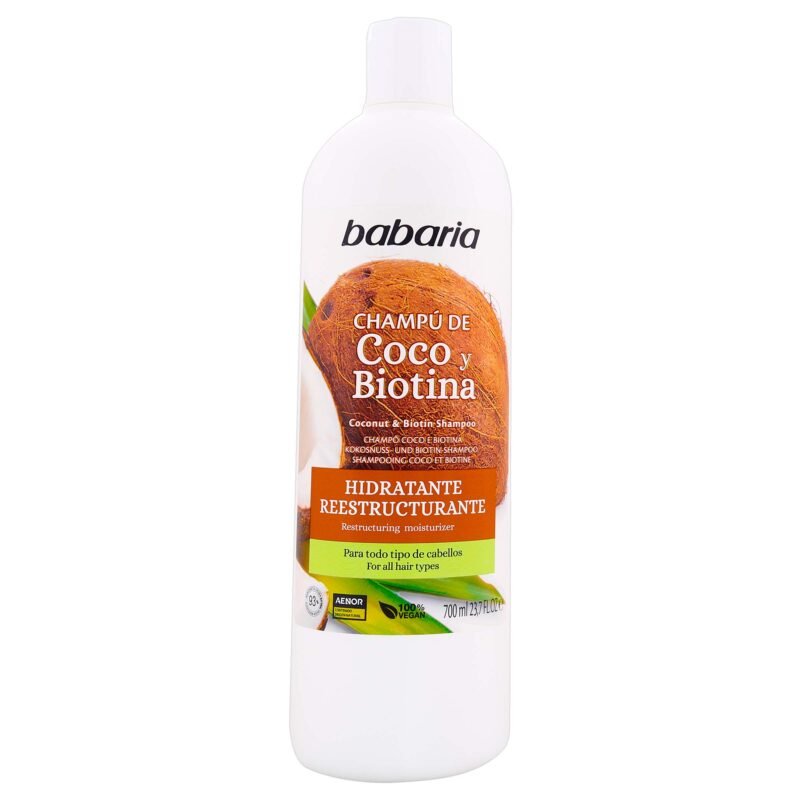 BABARIA COCO Y BIOTINA CHAMPU FRASCO X 700 ML