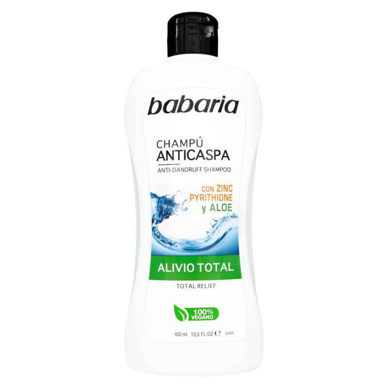 BABARIA  ANTICASPA  ALOE VERA  CHAMPU FRASCO X 400 ML