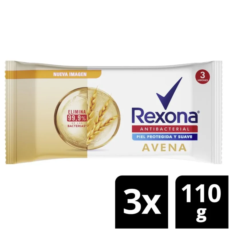 REXONA ANTIB AVENA 3 X 110 GRAMOS (UNILEVER)