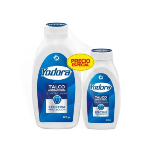 YODORA TALCO FRASCO X 120 GR +90 GR (TECNOQUIMICAS)