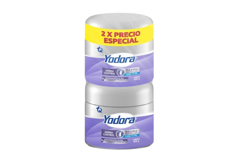 YODORA CREMA  DERMACONTROL  2 POTES X 100 GR (TECNOQUIMICAS)