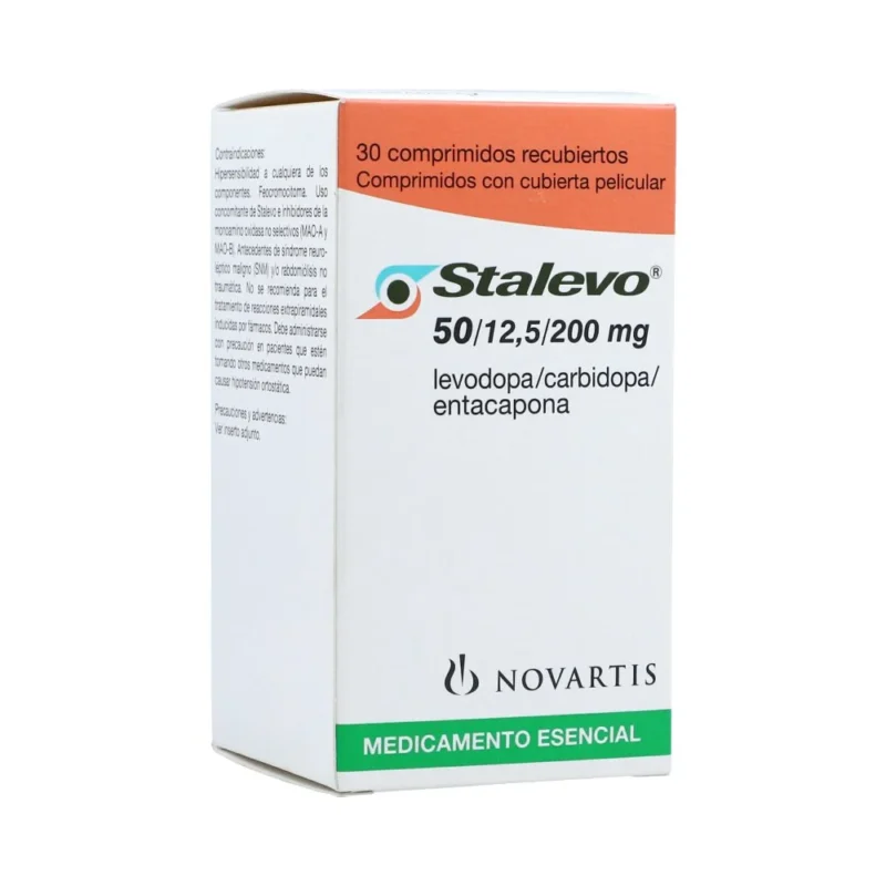 STALEVO 50/12.5/200 MG(LEVODOPA/CARBIDOP) FRASCO X 30 COMPRIMIDOS (SANDOZ)