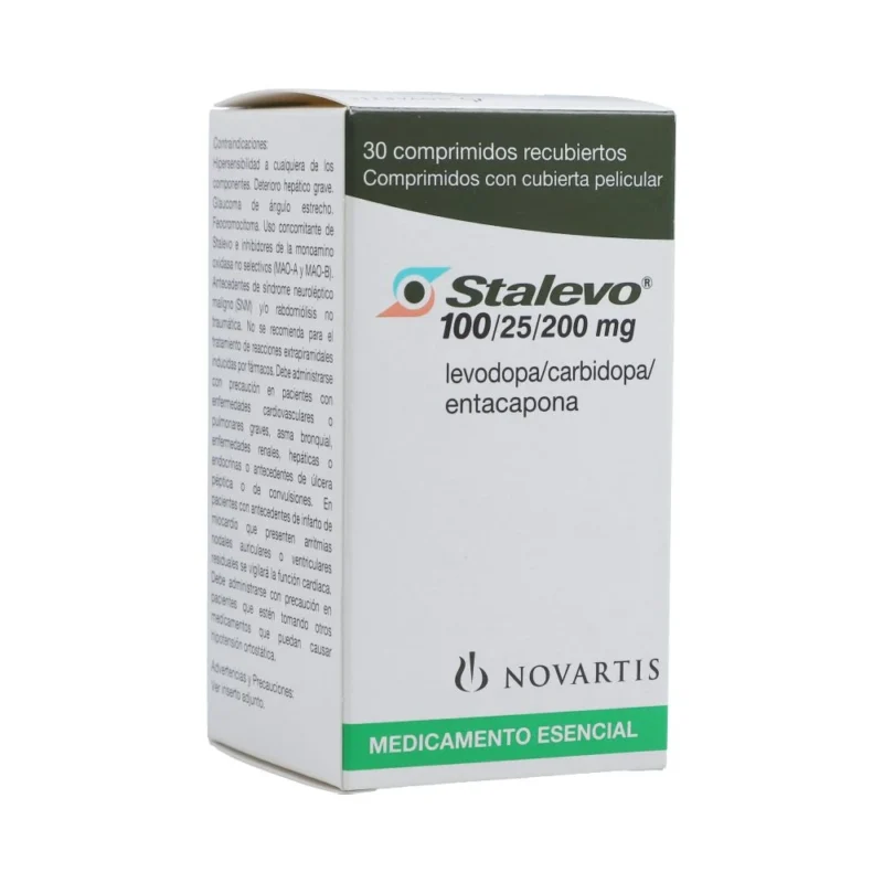 STALEVO 100/25/200 MG (LEVODOPA/CARBIDOPA) FRASCO X 30 COMPRIMIDOS (SANDOZ)