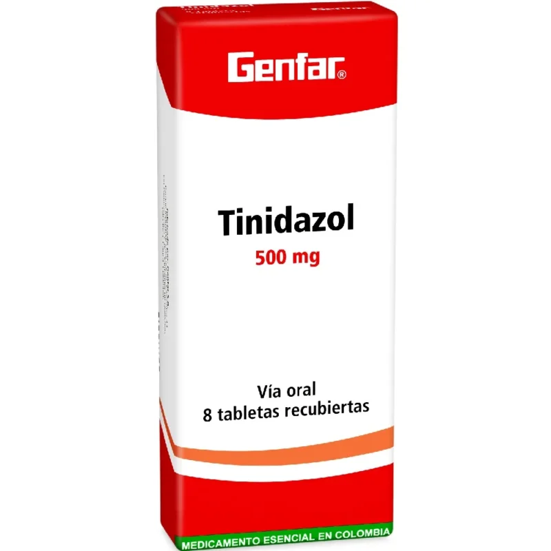 TINIDAZOL 500 MG CAJA X 8 TABLETAS (GENFAR)