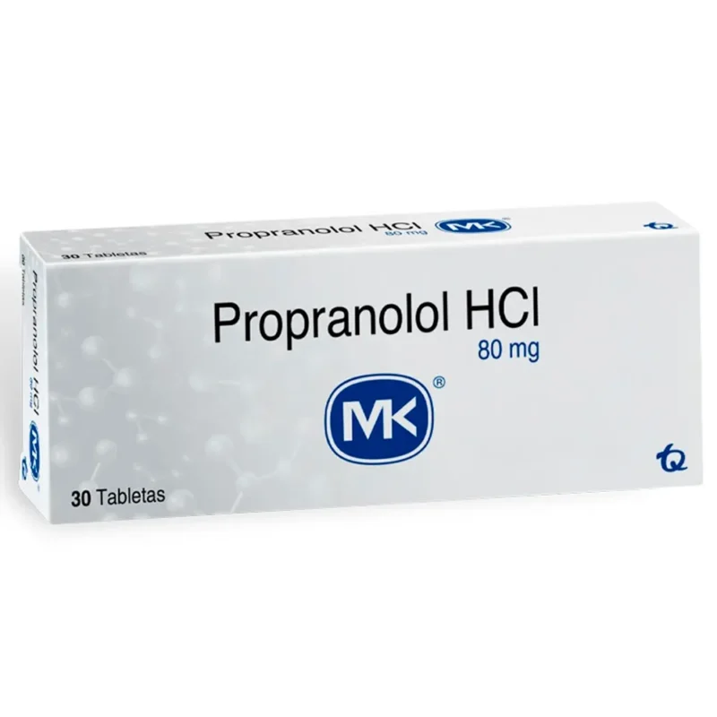 PROPRANOLOL 80 MG CAJA  X 30 TABLETAS (MK)