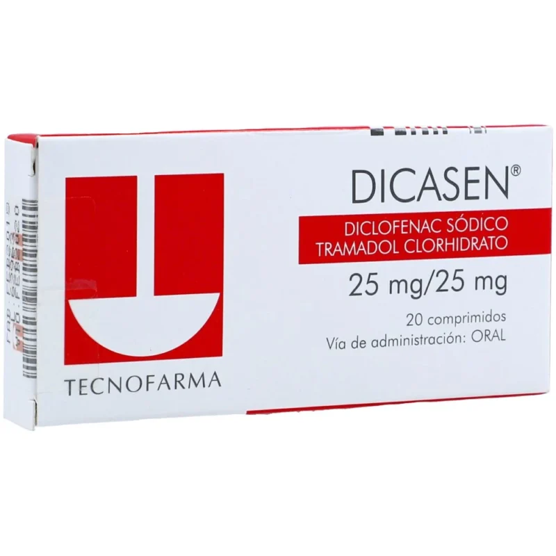DICASEN 25/25 MG CAJA X 20 COMPRIMIDOS (TECNOFARMA)