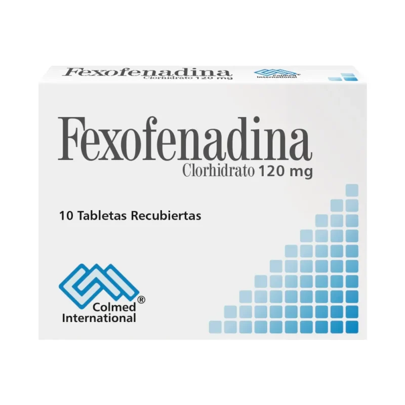 FEXOFENADINA 120 MG  CAJA  X 10 TABLETAS (COLMED)