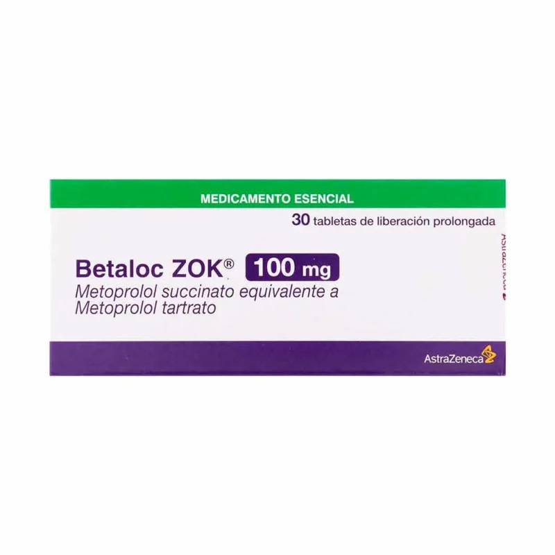 BETALOC ZOK 100 MG CAJA X 30 TABLETAS (ASTRA ZENECA)