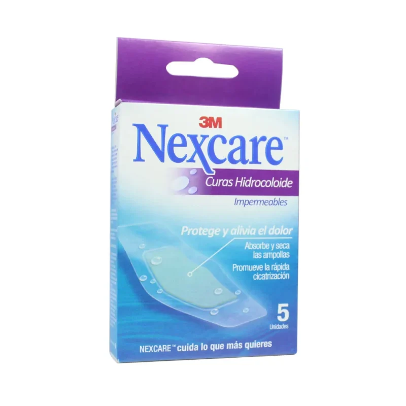 CURAS NEXCARE HIDROCOLOIDE CAJA X 5 UNIDADES (TRES M)