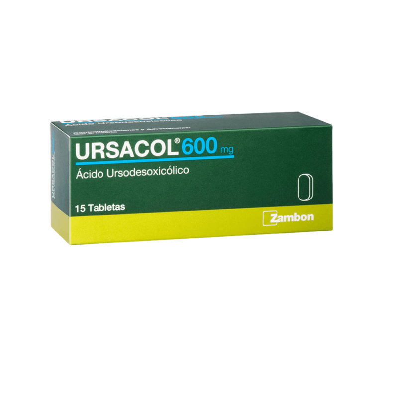URSACOL 600 MG CAJA  X 15 TABLETAS (ZAMBON)  (ACIDO URSODESOXICOLICO)