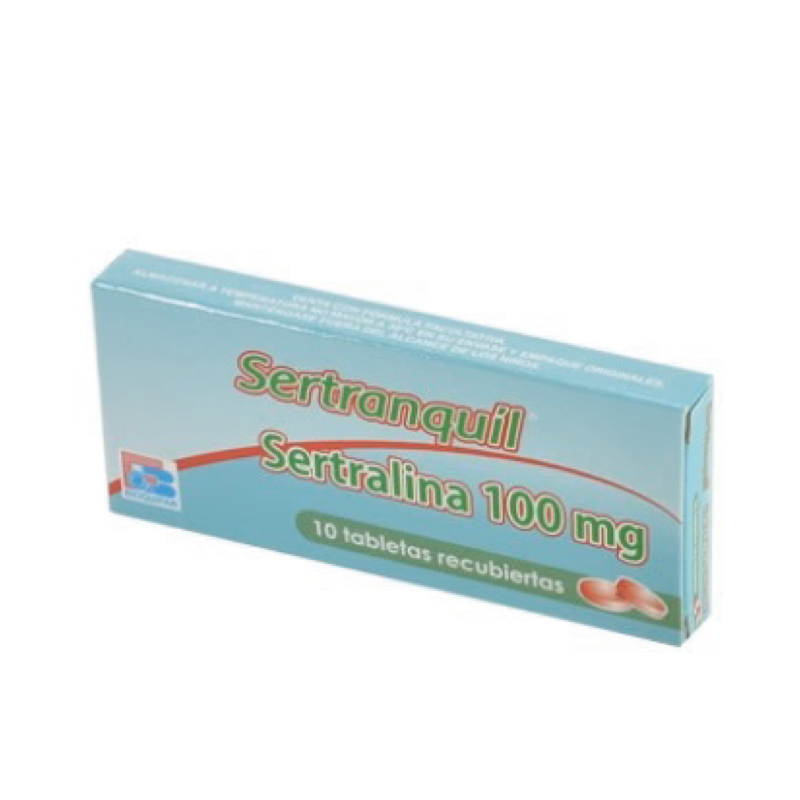 SERTRALINA SERTRANQUIL 100 MG CAJA X 10 TABLETAS (BIOQUIFAR)