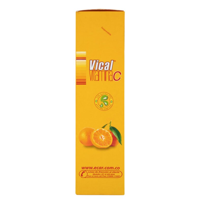 VITAMINA C MASTICABLE NARANJA VICAL CAJA X 144 TABLETAS (ECAR)
