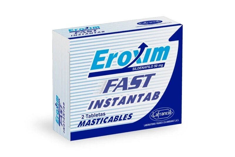 EROXIM FAST 50 MG  CAJA X 2 TABLETAS (ABBOTT)
