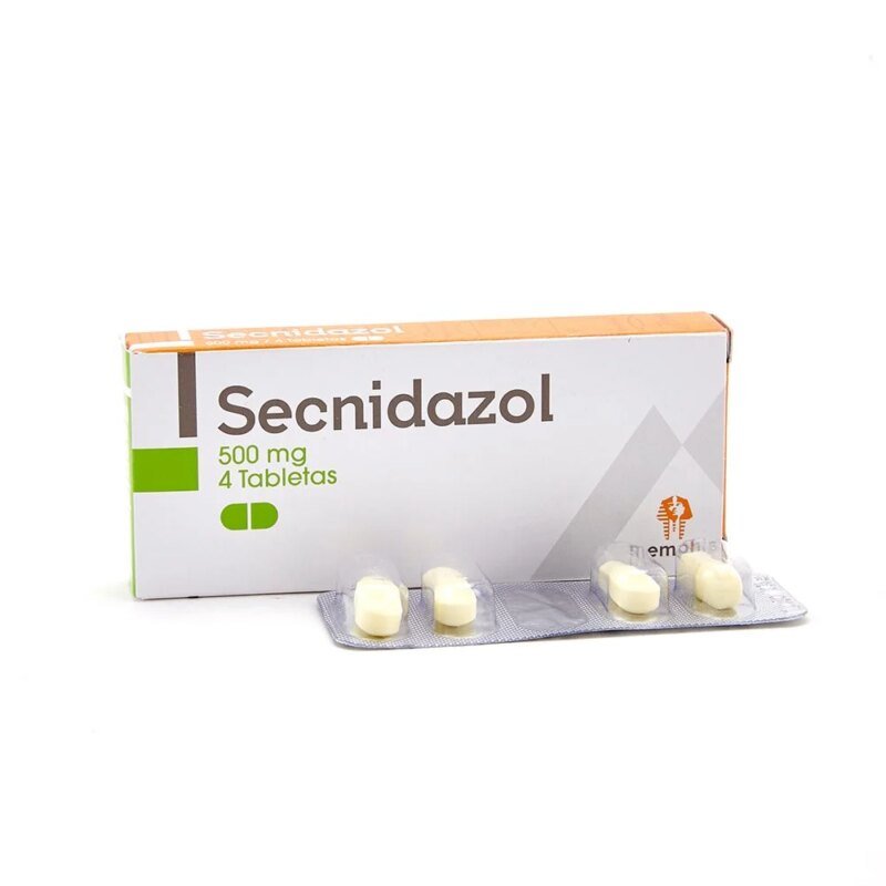 SECNIDAZOL 500 MG CAJA X 4 TABLETAS (MEMPHIS)