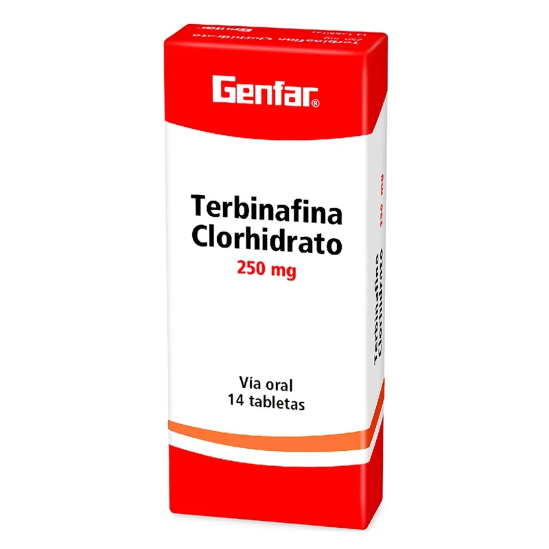 TERBINAFINA 250 MG CAJA X 14 TABLETAS (GENFAR)