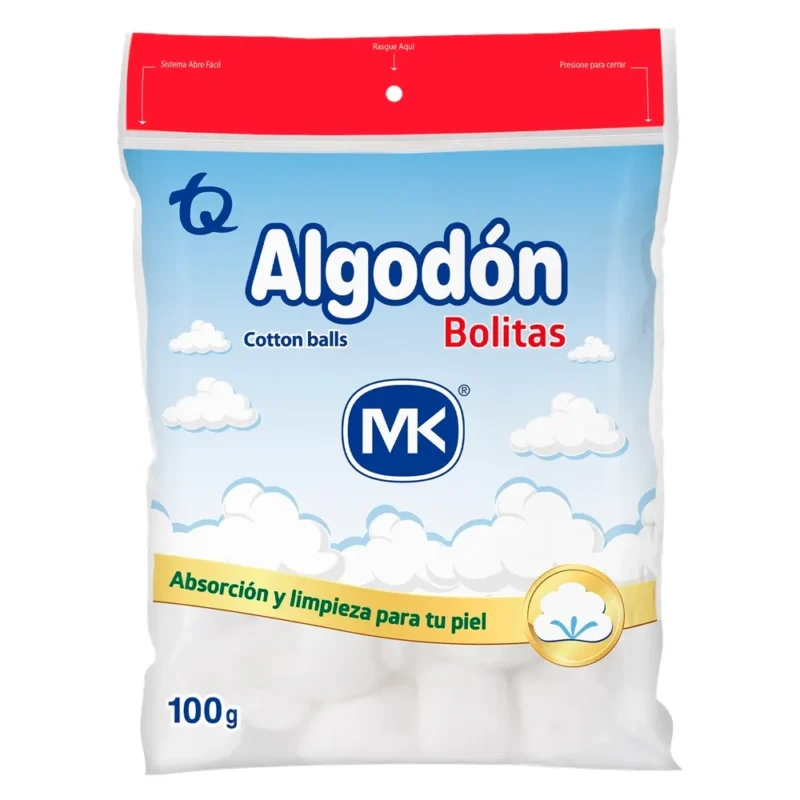 ALGODON POMOS BOLSA X 100 GR (MK)