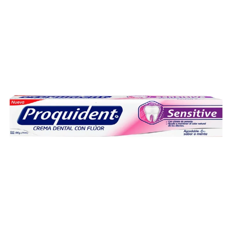 CREMA DENTAL CON FLUOR SENSITIVE TUBO X 96 GR (PROQUIDENT)