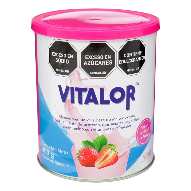 VITALOR POLVO FRESA LATA X 400 GR (ICOM)