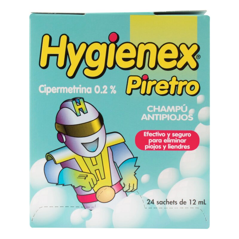 HYGIENEX PIRETRO SHAMPOO CAJA X 24 SOBRES (CHALVER)