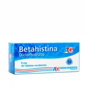 BETAHISTINA 8 MG CAJA  X 50 TABLETAS (AMERICAN GENERICS)
