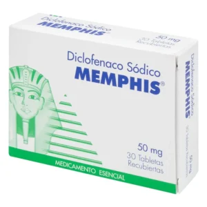 DICLOFENACO 50 MG CAJA X 30 TABLETAS (MEMPHIS)