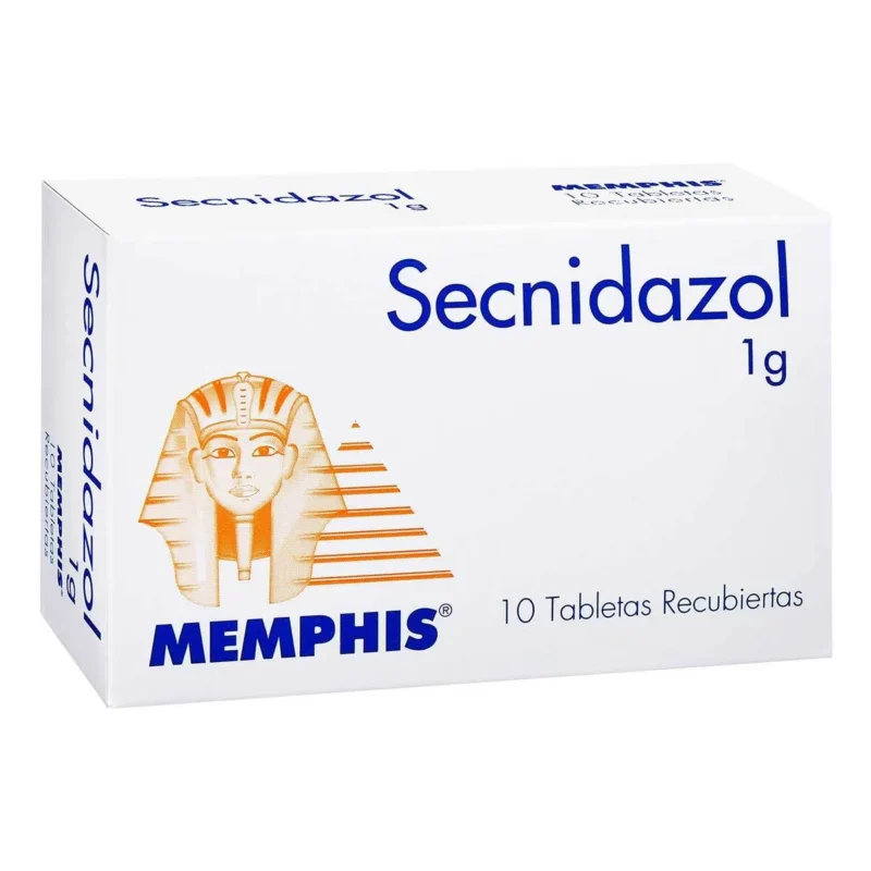 SECNIDAZOL 1 GR CAJA X 10 TABLETAS (MEMPHIS)
