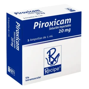 PIROXICAM 20 MG (RECIPE) CAJA X 5 AMP.