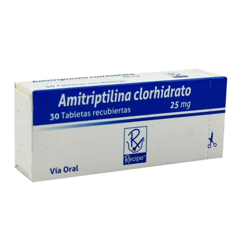 AMITRIPTILINA 25 MG CAJA X 30 TABLETAS (RECIPE)