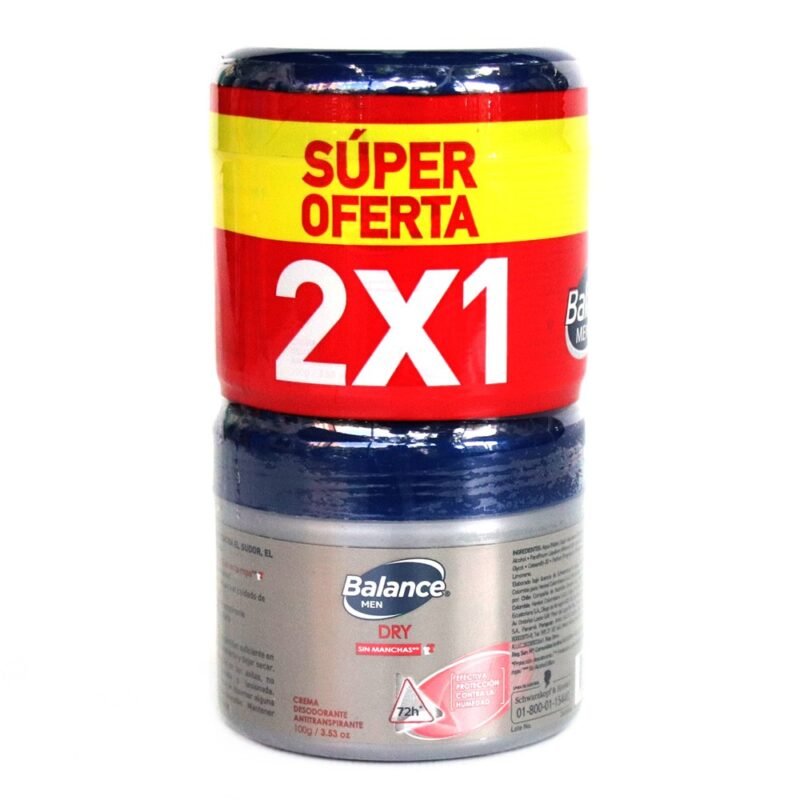 BALANCE FOR MEN  DRY CREMA 2 POTES X 100 GR (HENKEL)