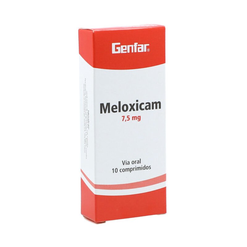 MELOXICAM 7.5 MG CAJA X 10 TABLETAS (GENFAR)