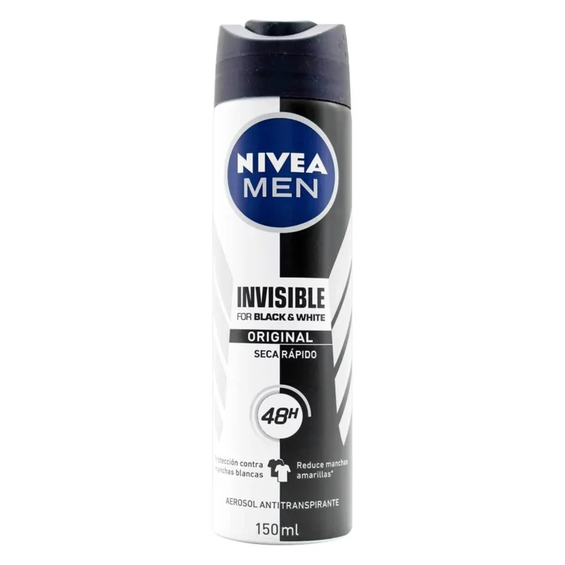NIVEA  MEN INVISIBLE BLACK  WHITE FRESH SPRAY (BDF) X 150 ML