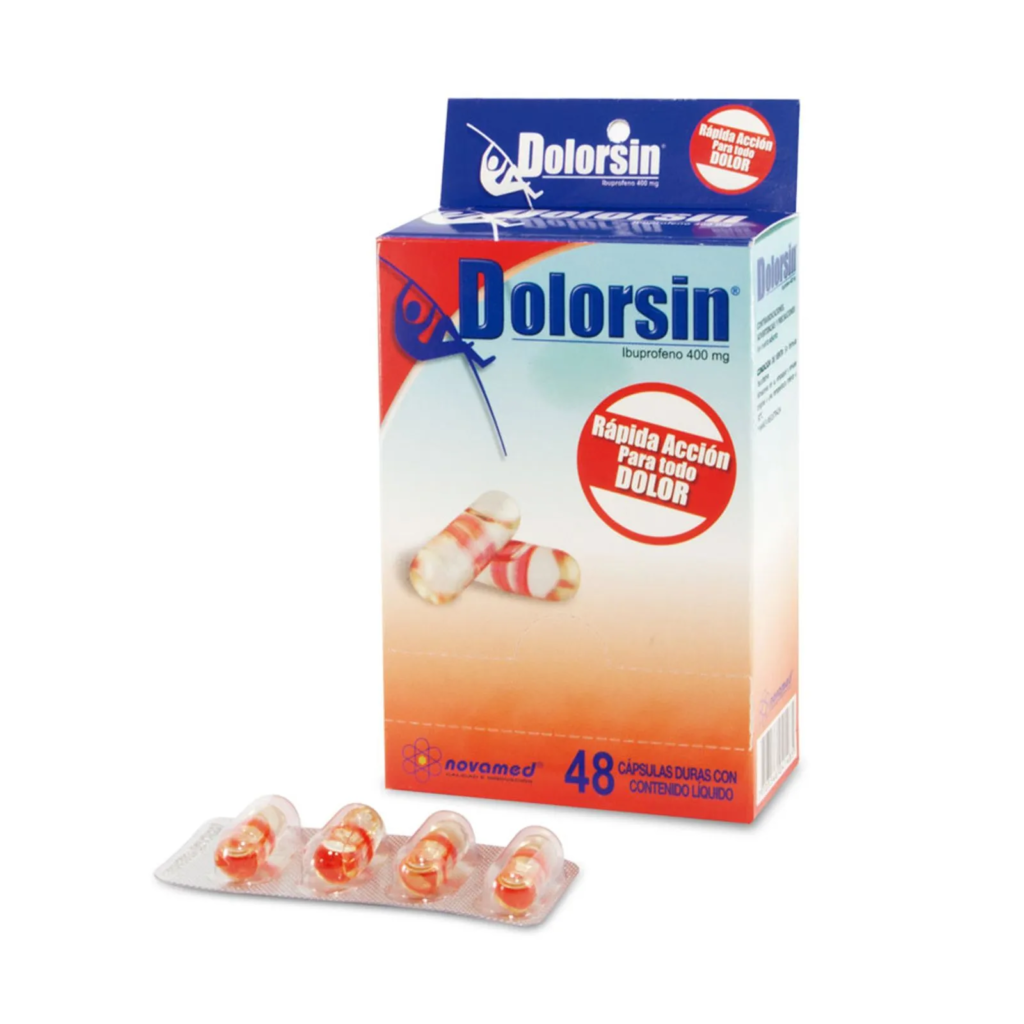 DOLORSIN 400 MG CAJA X 48 CAPSULAS (NOVAMED) - Domicilio en Medellín y ...