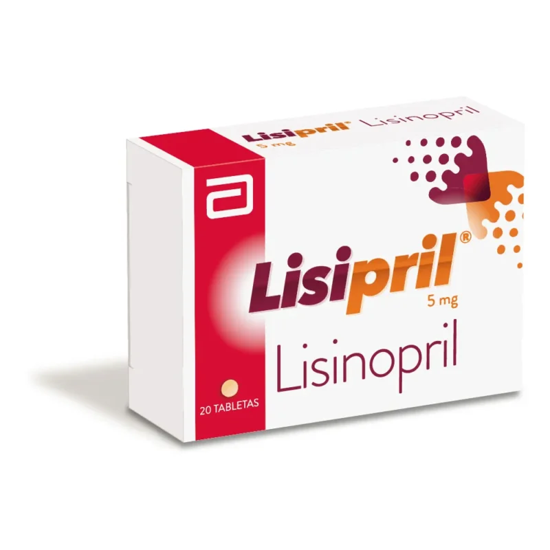 LISIPRIL 5 MG CAJA X 20 TABLETAS (ABBOTT)