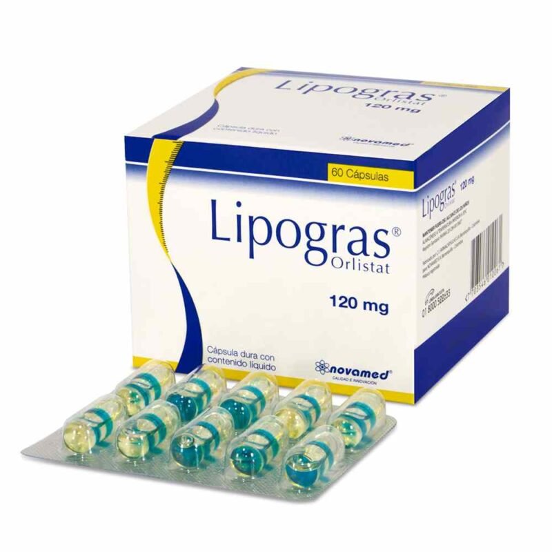 LIPOGRAS 120 MG (ORLISTAT)(NOVAMED) X 60 CAPS