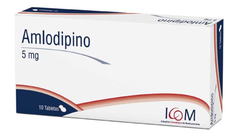 AMLODIPINO 5 MG CAJA X 10 TABLETAS (ICOM)