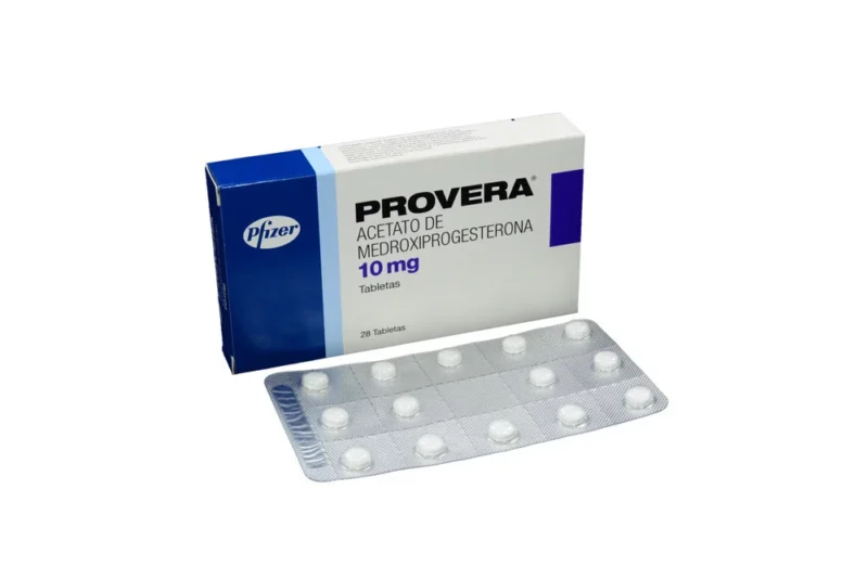 PROVERA 10 MG (ACETATO MEDROXIPROGESTERONA)CAJA X 28 TABLETAS (PFIZER)