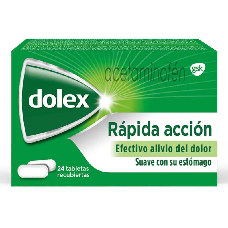 DOLEX 500 MG RAPIDA ACCION FRASCO X 24 TABLETAS (HALEON)