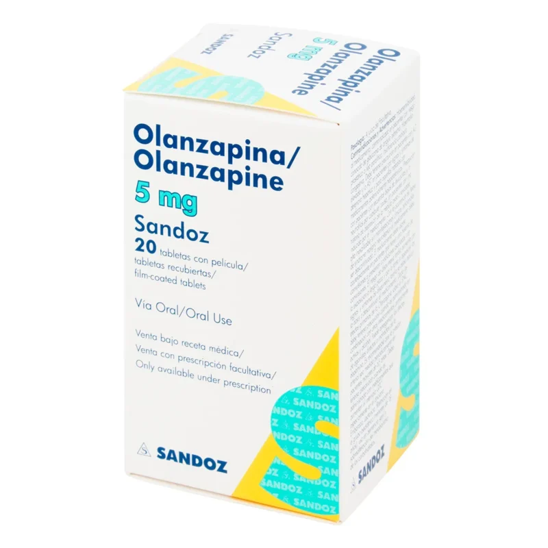 OLANZAPINA 5 MG (SANDOZ)(NOVARTIS) X 20 TABLETAS