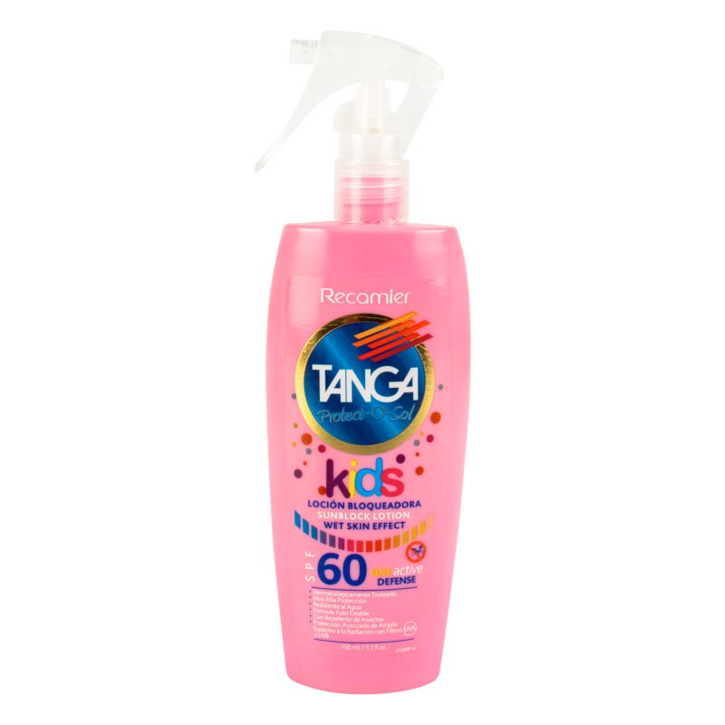 TANGA FPS 60 KIDS LOCION BLOQUEADORA FRASCO X 150 ML (RECAMIER)
