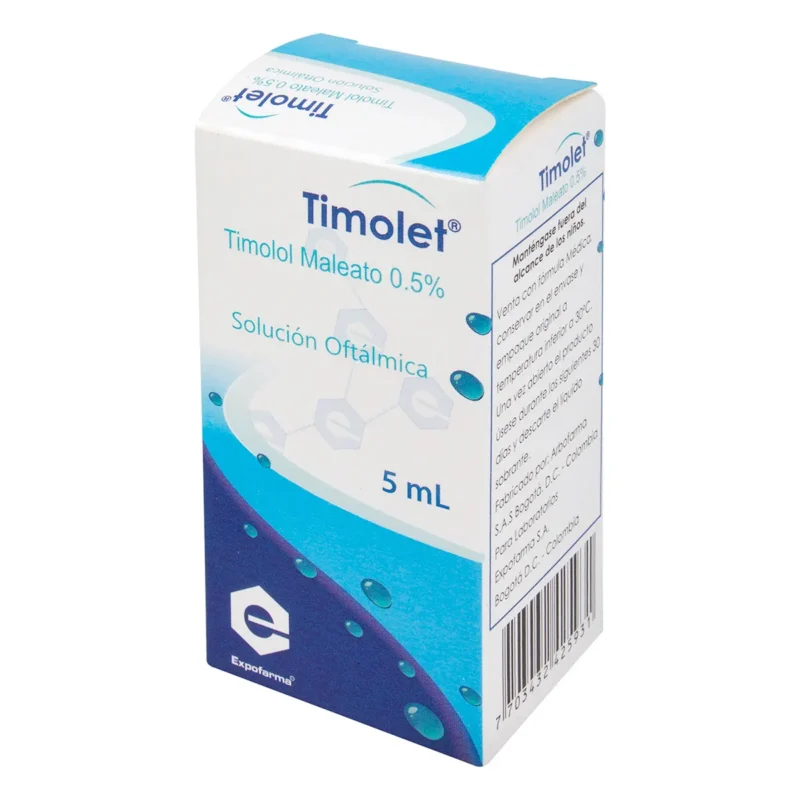 TIMOLOL 0.5% TIMOLET FRASCO X 5 ML (EXPOFARMA)
