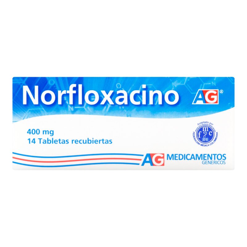 NORFLOXACINO 400 MG (AMERICAN GENERICS) CAJA X 14 TABLETAS