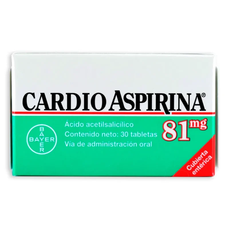 CARDIOASPIRINA 81 MG CAJA X 30 TABLETAS (BAYER)