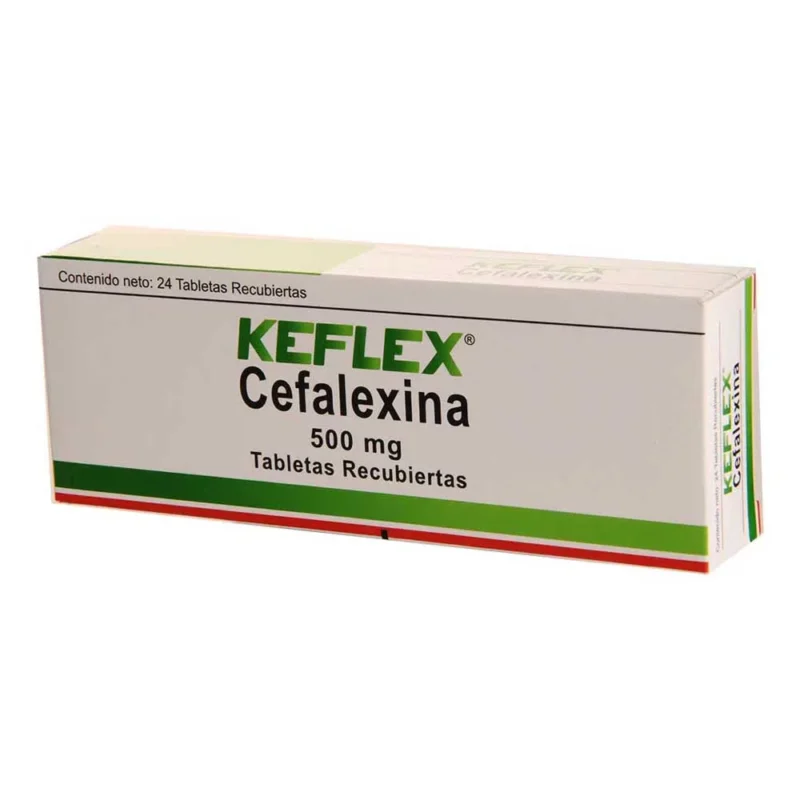 KEFLEX 500 MG CAJA  X 24 TABLETAS (GRUPO FARMA)
