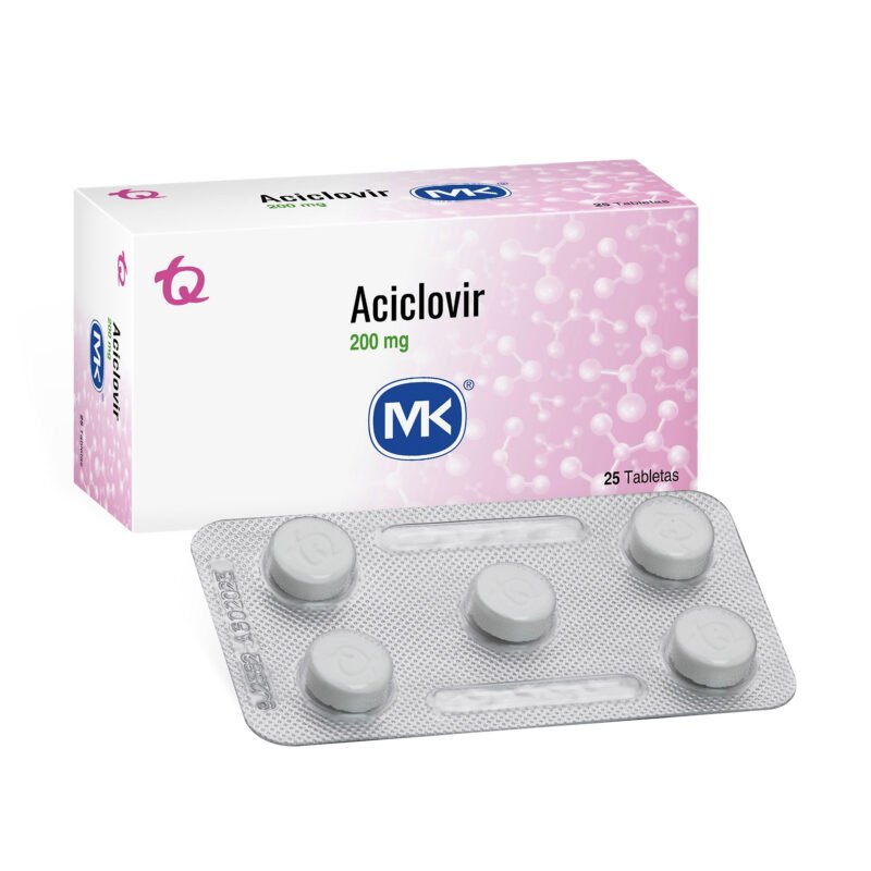 ACYCLOVIR 200 MG CAJA X 25 TABLETAS (MK)