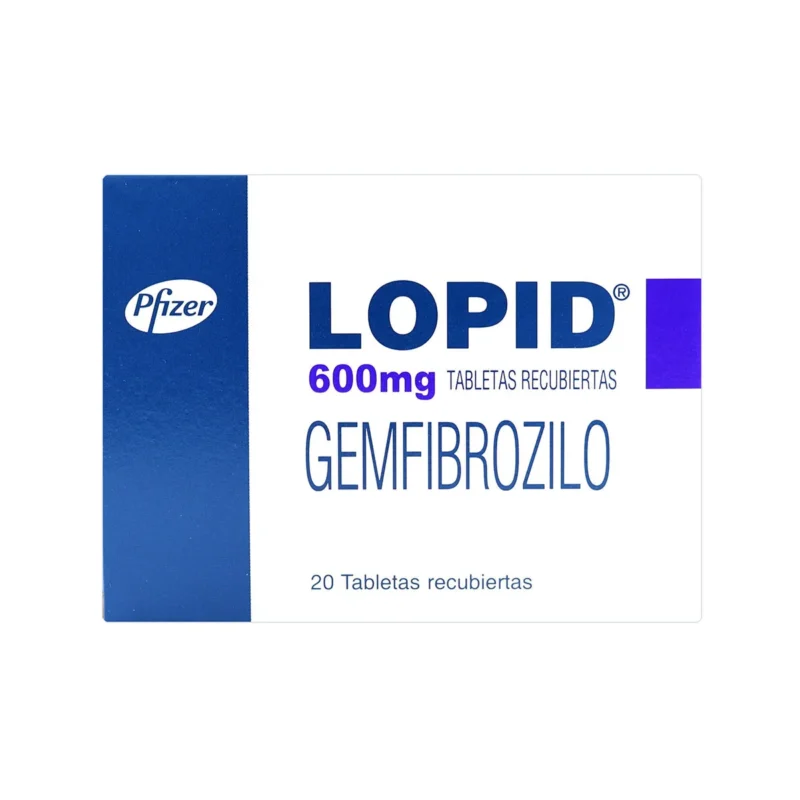 LOPID 600 MG CAJA X 20 TABLETAS (PFIZER)