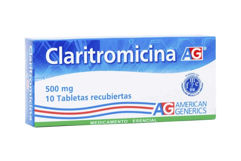 CLARITROMICINA 500 MG CAJA X 10 TABLETAS (PAULY)