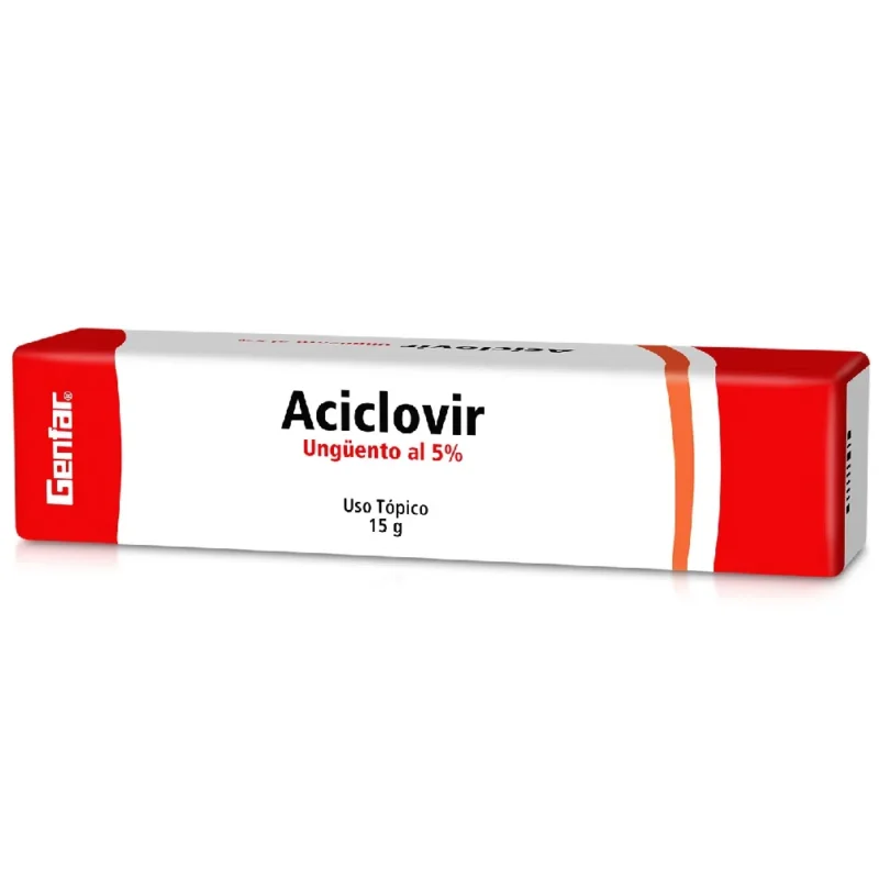 ACYCLOVIR 5  UNGUENTO TUBO X 15 GR (GENFAR)