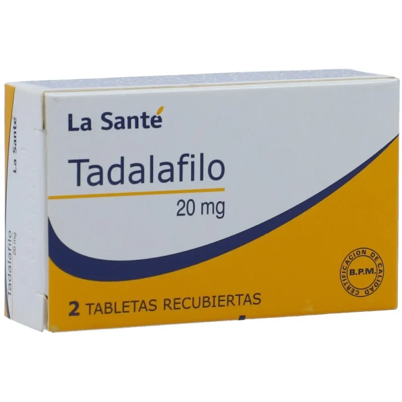 TADALAFILO 20 MG CAJA X 2 TABLETAS (LA SANTE)