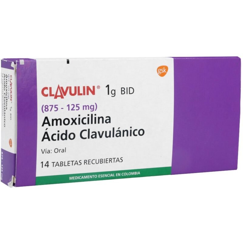 CLAVULIN 1 GR CAJA X 14 TABLETAS (GLAXO)